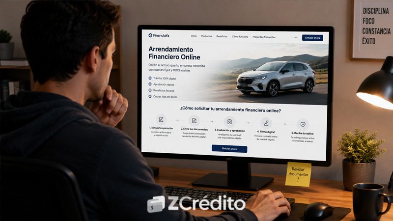 Solicita arrendamiento financiero online de forma segura
